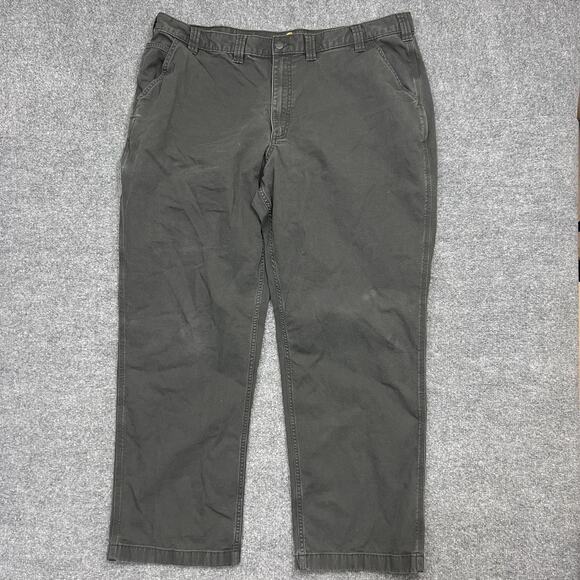Carhartt Pants Mens 44x32 Gray Relaxed Fit Utility Workwear Stretch Cotton - Picture 1 of 11